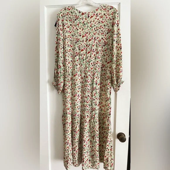 Faithfull the Brand Les Fleurs midi dress bastille floral size 6 new! - Picture 4 of 5
